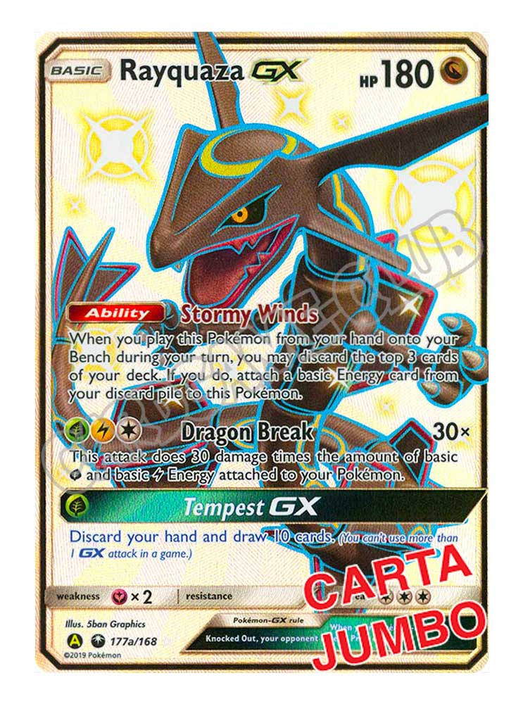 SM177a Rayquaza GX Jumbo rara GX foil (EN) -NEAR MINT-