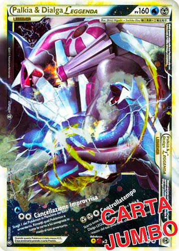 102 / 102 Palkia & Dialga Leggenda JUMBO foil (IT) -NEAR MINT-