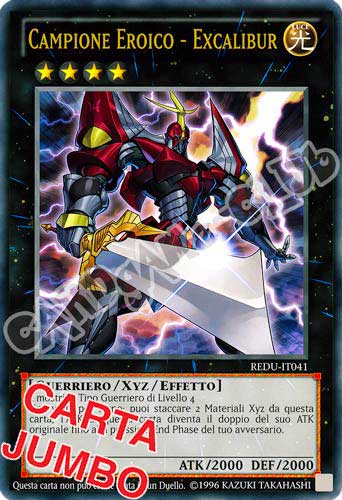 REDU-IT041 Campione Eroico - Excalibur JUMBO Unlimited (IT) -NEAR MINT-