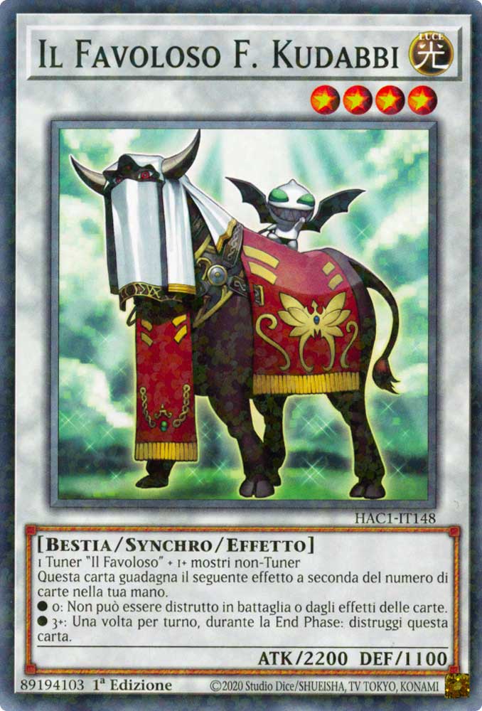 HAC1-IT148 Il Favoloso F. Kudabbi duel terminal normale parallela 1a Edizione (IT) -NEAR MINT-