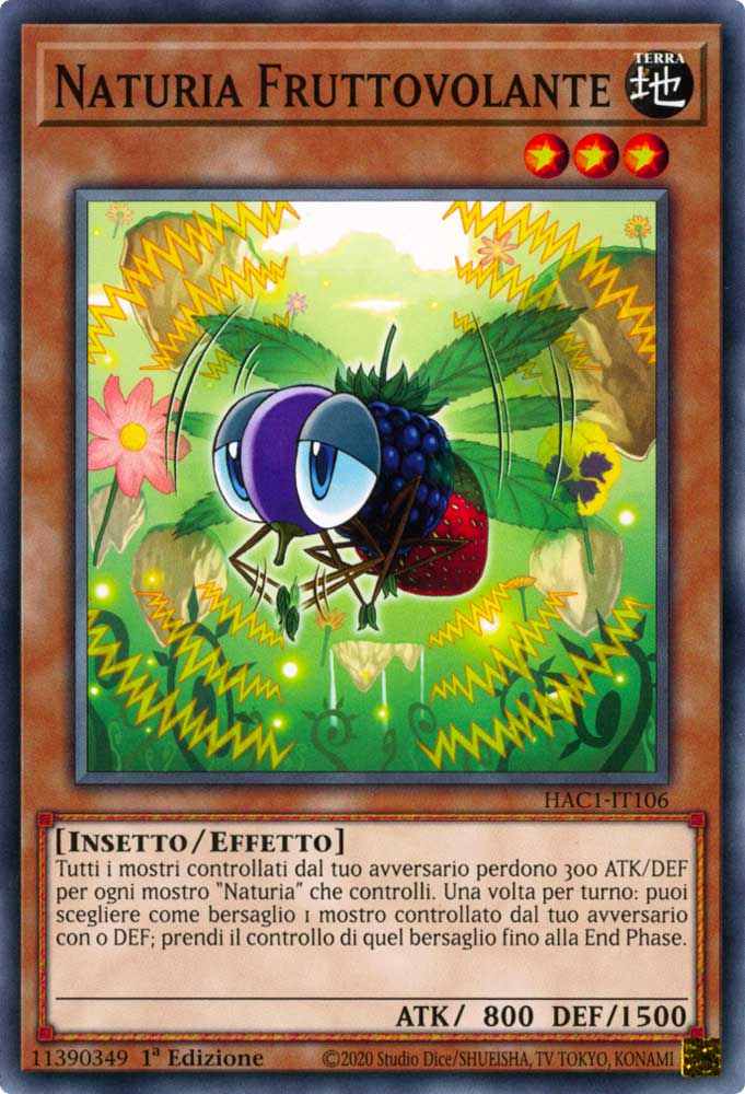 HAC1-IT106 Naturia Fruttovolante comune 1a Edizione (IT) -NEAR MINT-