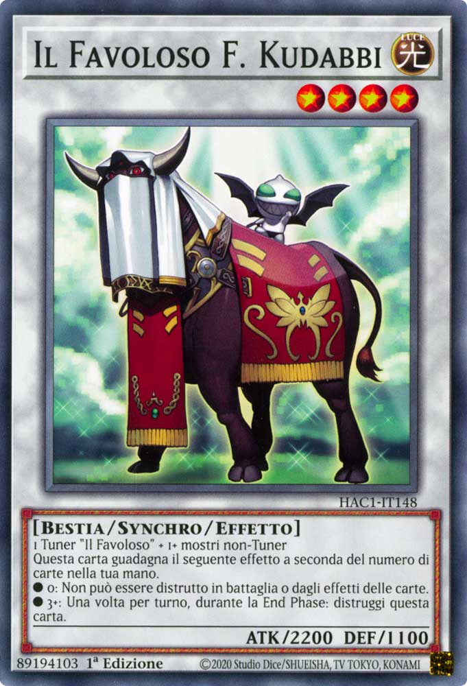 HAC1-IT148 Il Favoloso F. Kudabbi comune 1a Edizione (IT) -NEAR MINT-