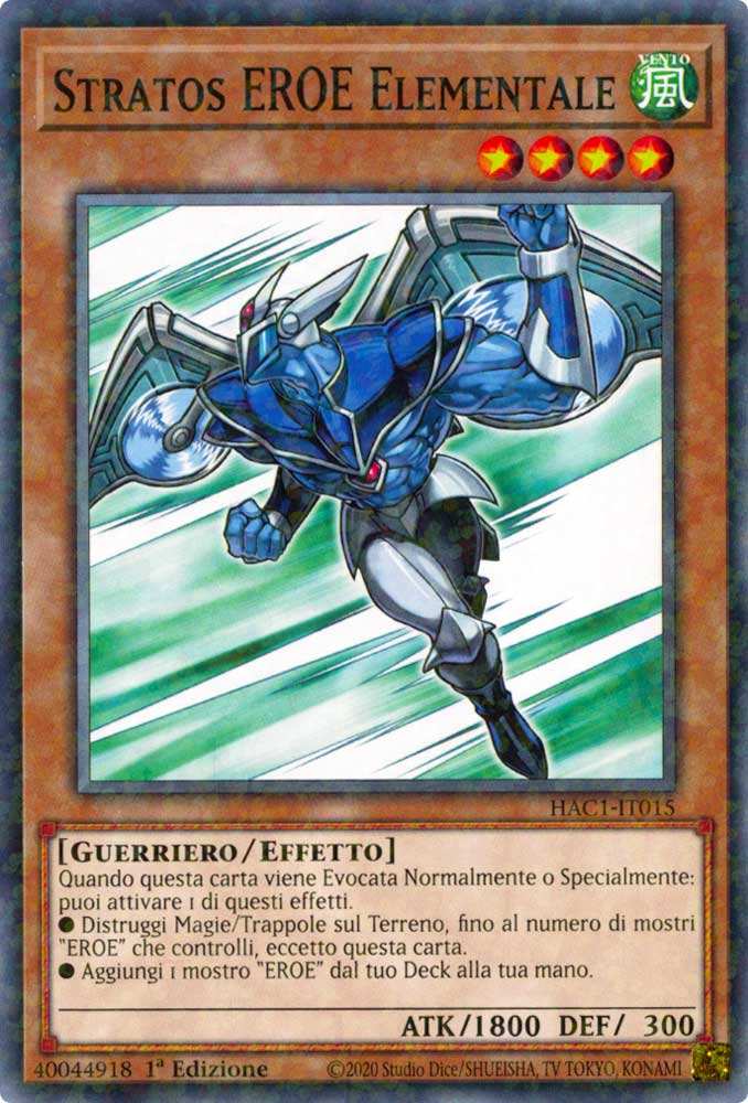 HAC1-IT015 Stratos EROE Elementale duel terminal normale parallela 1a Edizione (IT) -NEAR MINT-