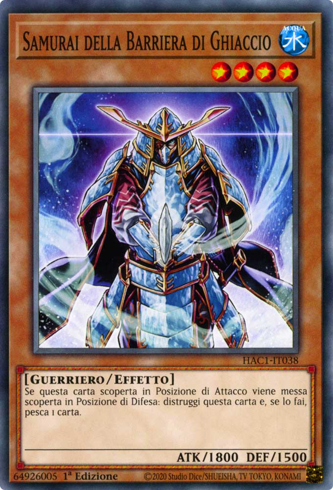 HAC1-IT038 Samurai della Barriera di Ghiaccio comune 1a Edizione (IT) -NEAR MINT-