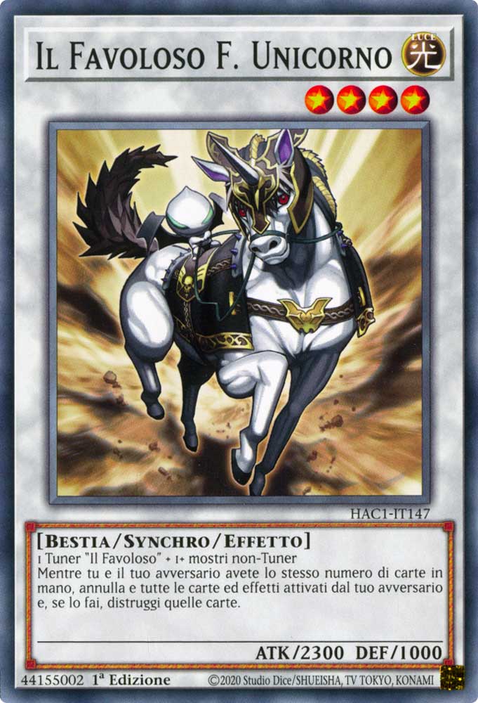 HAC1-IT147 Il Favoloso F. Unicorno comune 1a Edizione (IT) -NEAR MINT-