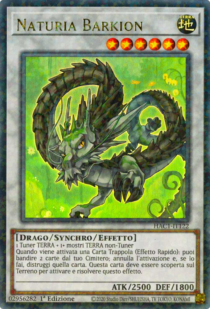 HAC1-IT122 Naturia Barkion duel terminal ultra rara parallela 1a Edizione (IT) -NEAR MINT-