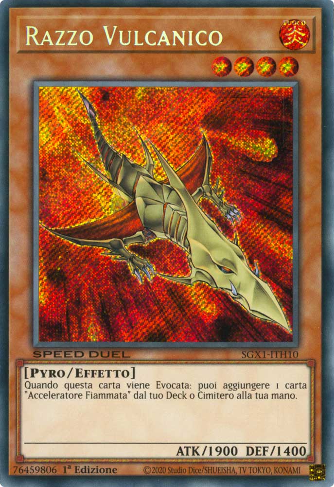 SGX1-ITH10 Razzo Vulcanico rara segreta 1a Edizione (IT) -MINT-