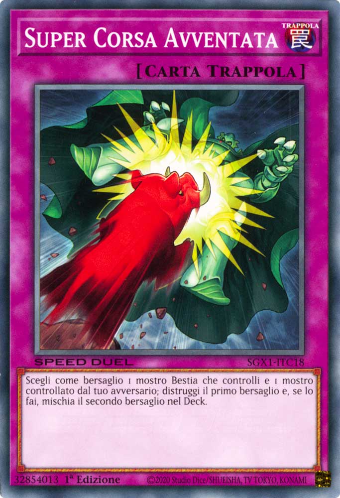 SGX1-ITC18 Super Corsa Avventata comune 1a Edizione (IT) -MINT-