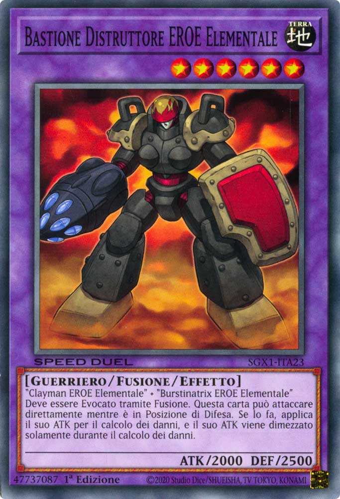 SGX1-ITA23 Bastione Distruttore EROE Elementale comune 1a Edizione (IT) -MINT-