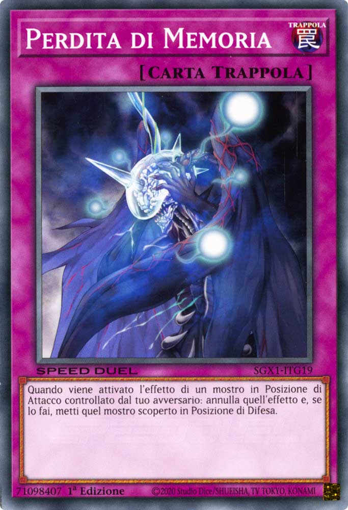 SGX1-ITG19 Perdita di Memoria comune 1a Edizione (IT) -MINT-