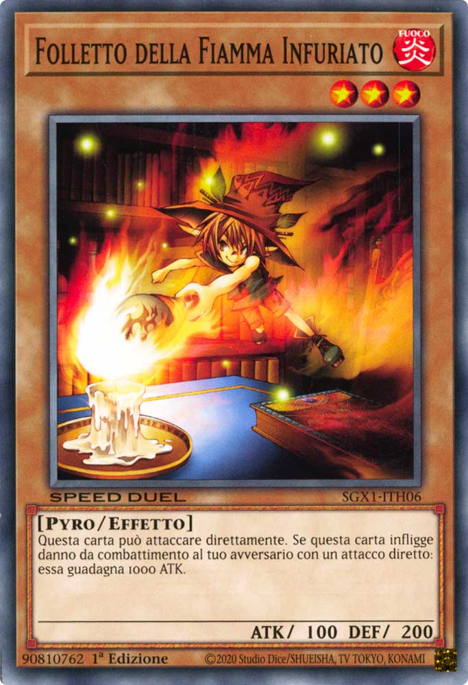 SGX1-ITH06 Folletto della Fiamma Infuriato comune 1a Edizione (IT) -MINT-