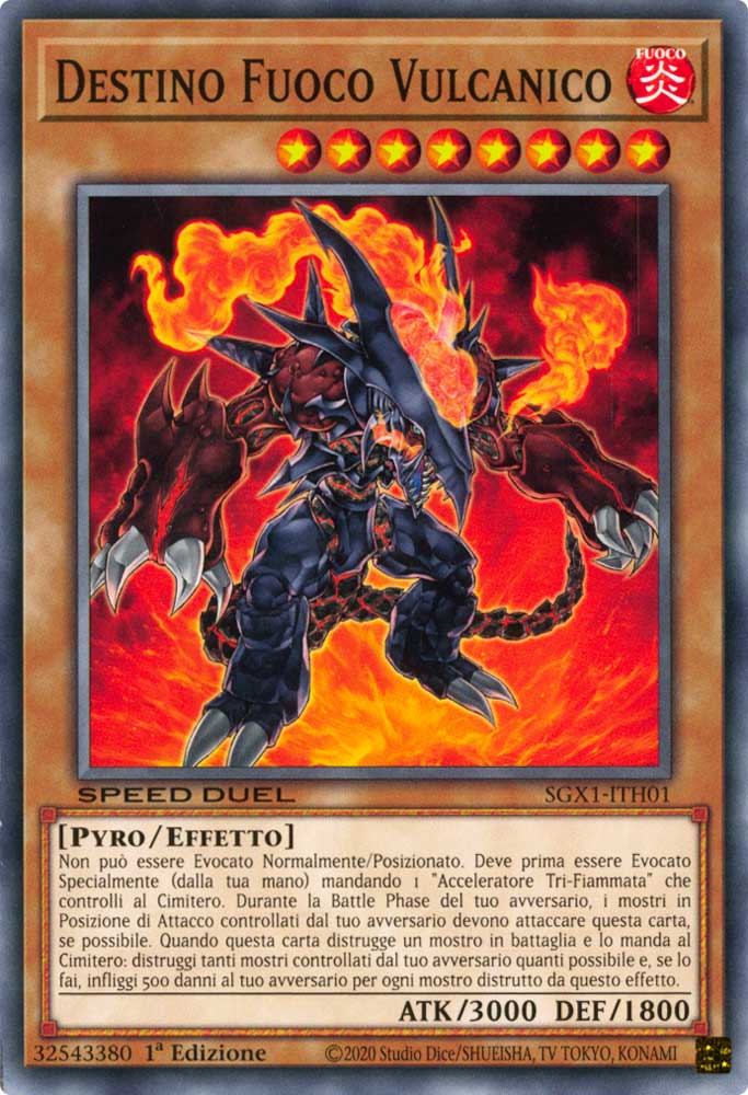 SGX1-ITH01 Destino Fuoco Vulcanico comune 1a Edizione (IT) -MINT-