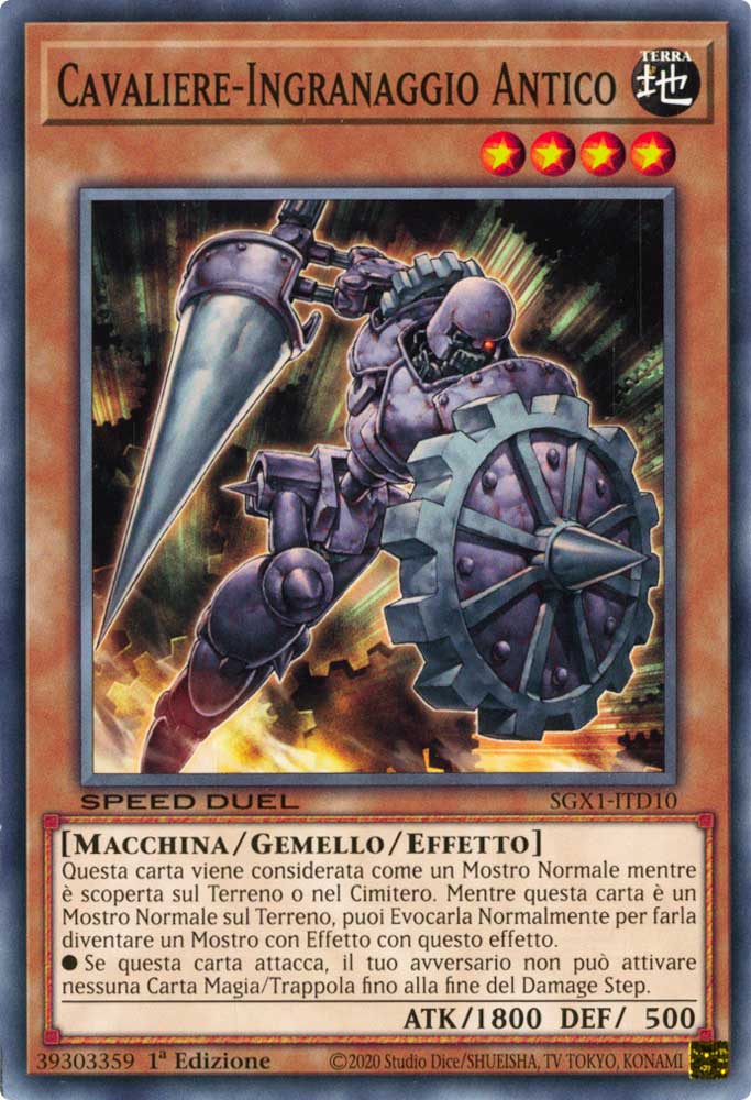 SGX1-ITD10 Cavaliere-Ingranaggio Antico comune 1a Edizione (IT) -MINT-