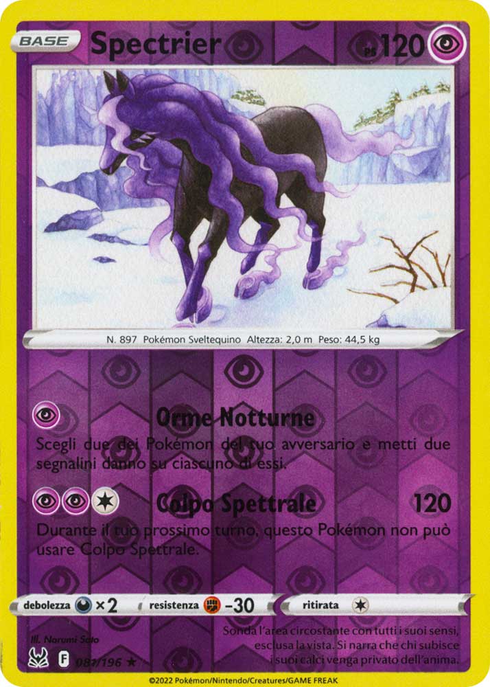 081 / 196 Spectrier Rara foil reverse (IT) -NEAR MINT-