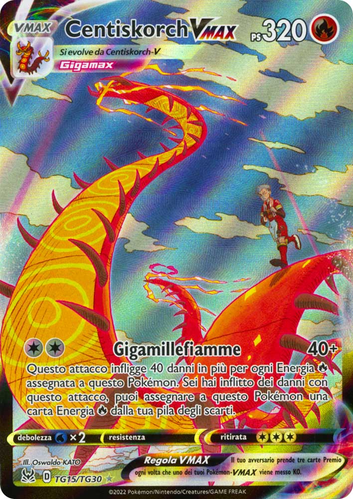 TG15 / TG30 Centiskorch VMAX Rara Segreta foil (IT) -NEAR MINT-