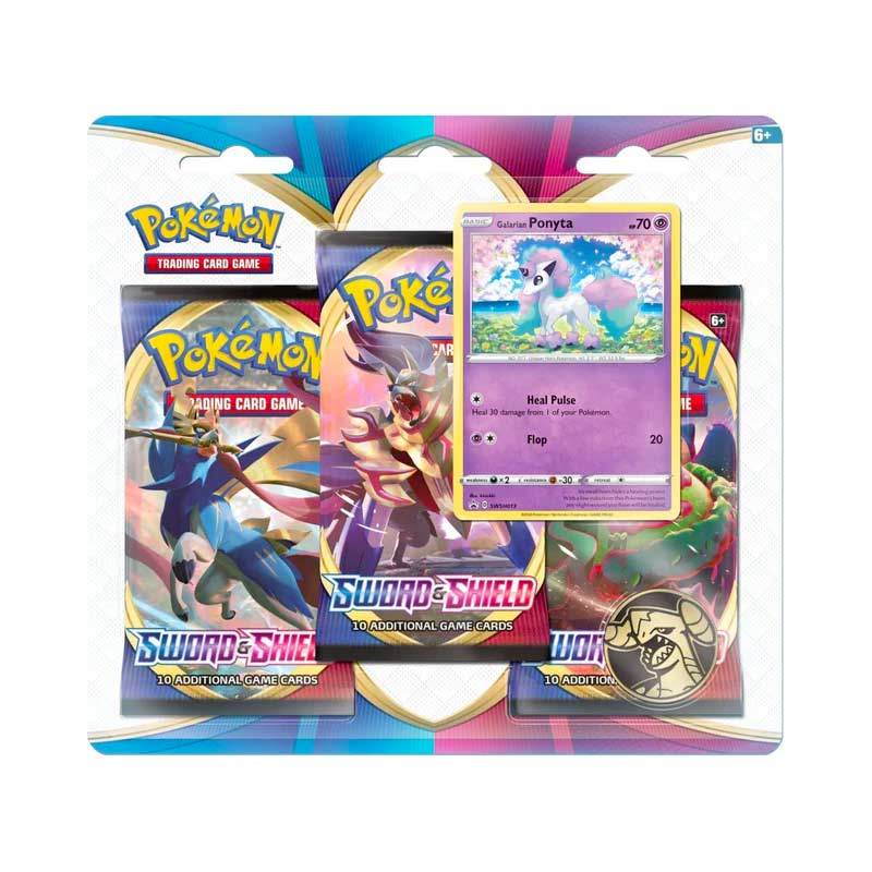 Sword and Shield 3 Pack Blister Galarian Ponyta (EN)