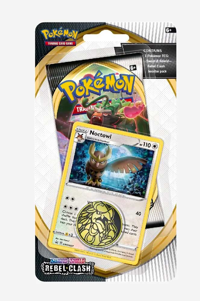 Sword and Shield Rebel Clash Checklane Blister Noctowl (EN)
