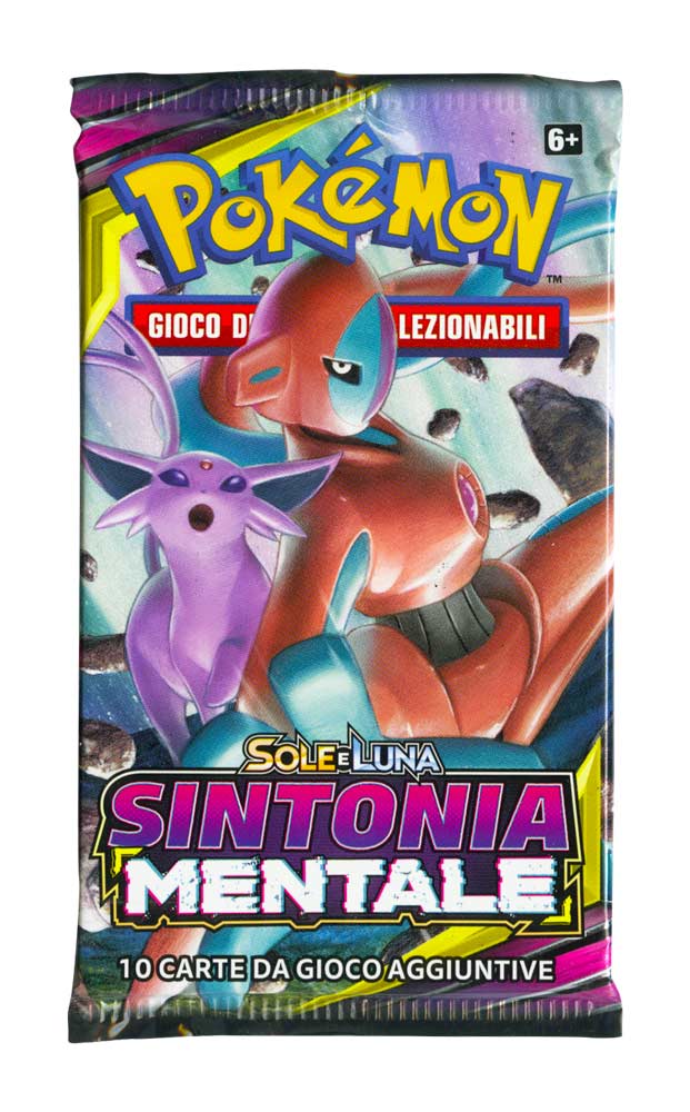 Sole e Luna Sintonia Mentale busta 10 carte Artwork Espeon e Deoxys (IT)
