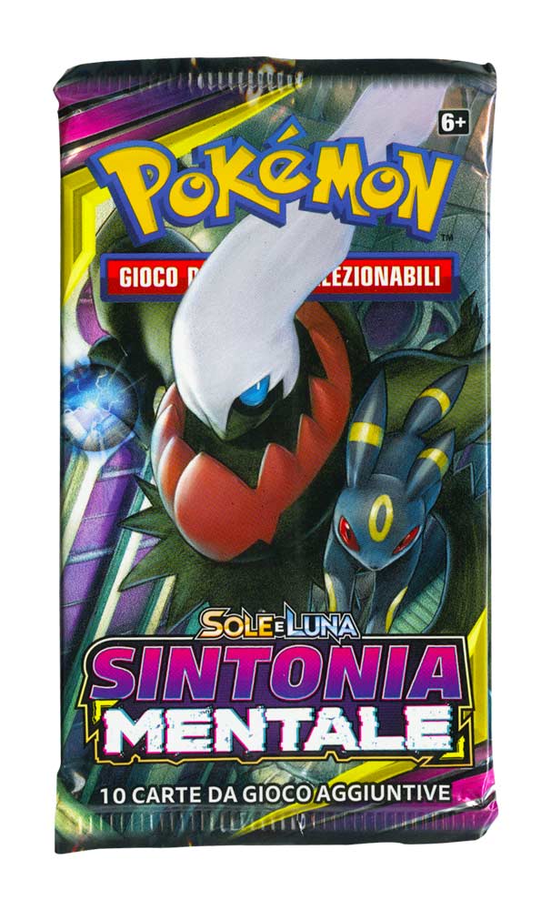 Sole e Luna Sintonia Mentale busta 10 carte Artwork Umbreon e Darkrai (IT)
