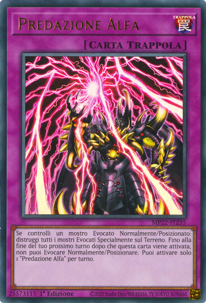 MP22-IT235 Predazione Alfa Ultra Rara 1a Edizione (IT) -NEAR MINT-
