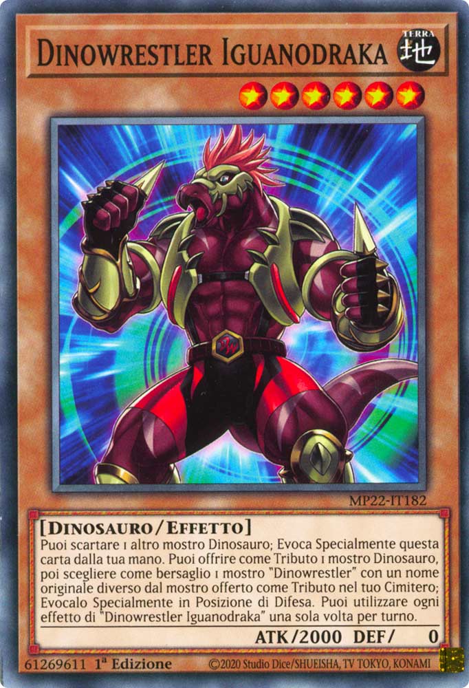 MP22-IT182 Dinowrestler Iguanodraka Comune 1a Edizione (IT) -NEAR MINT-