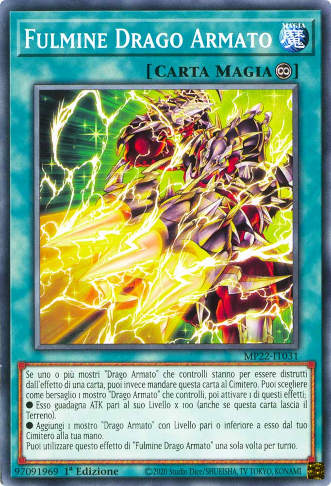 MP22-IT031 Fulmine Drago Armato Comune 1a Edizione (IT) -NEAR MINT-