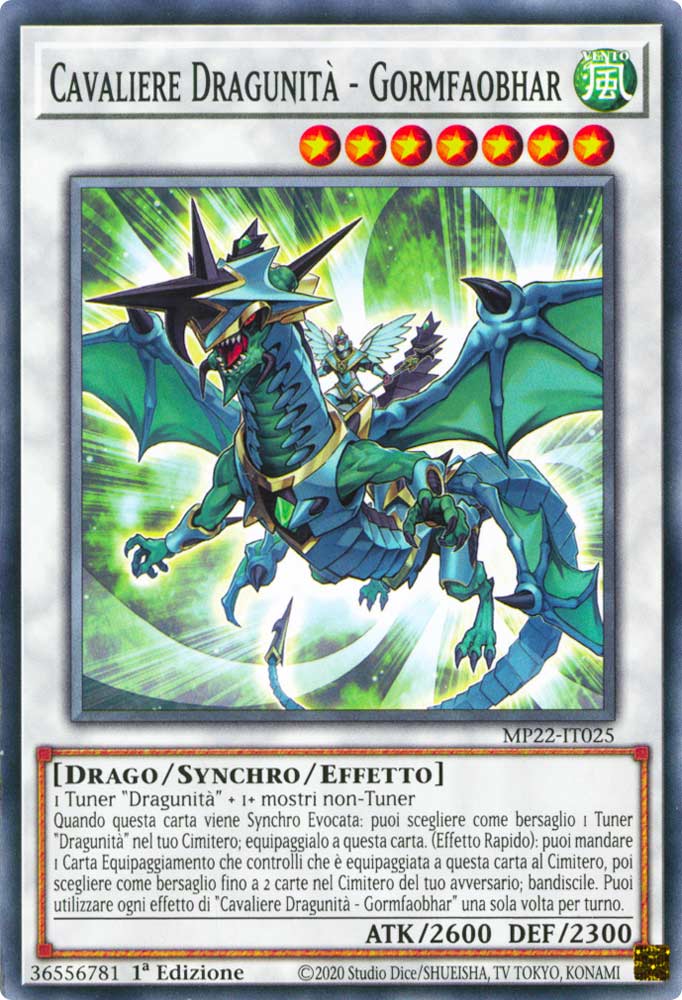 MP22-IT025 Cavaliere Dragunita' - Gormfaobhar Comune 1a Edizione (IT) -NEAR MINT-