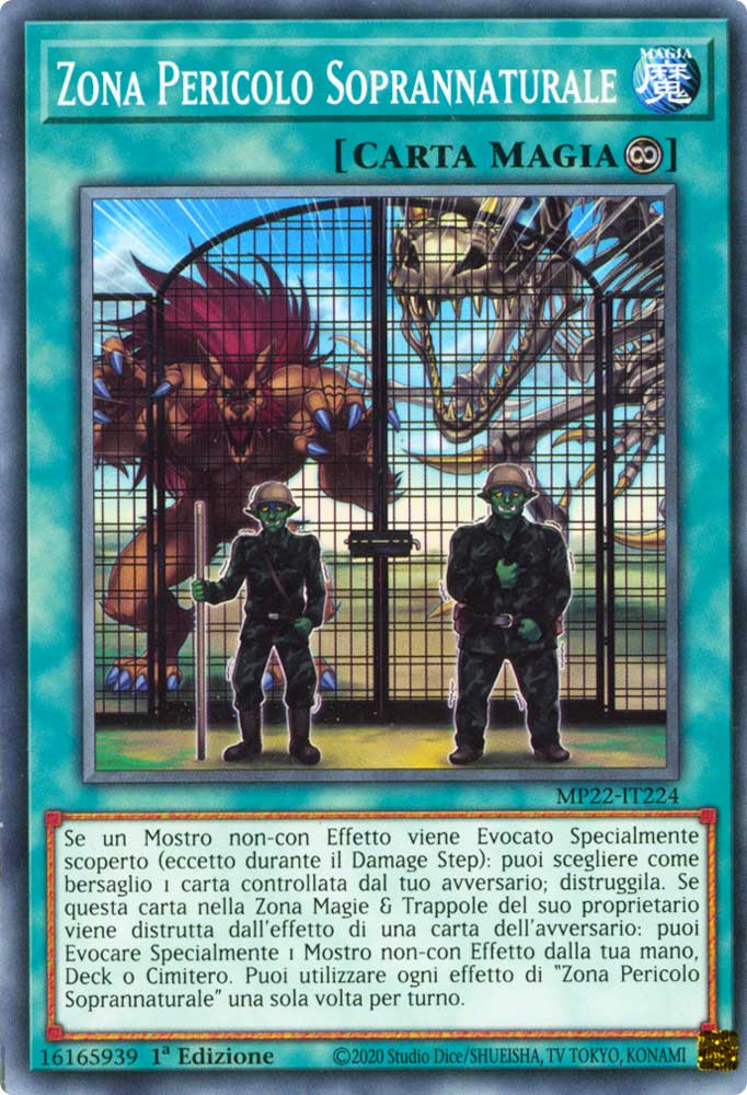 MP22-IT224 Zona Pericolo Soprannaturale Comune 1a Edizione (IT) -NEAR MINT-