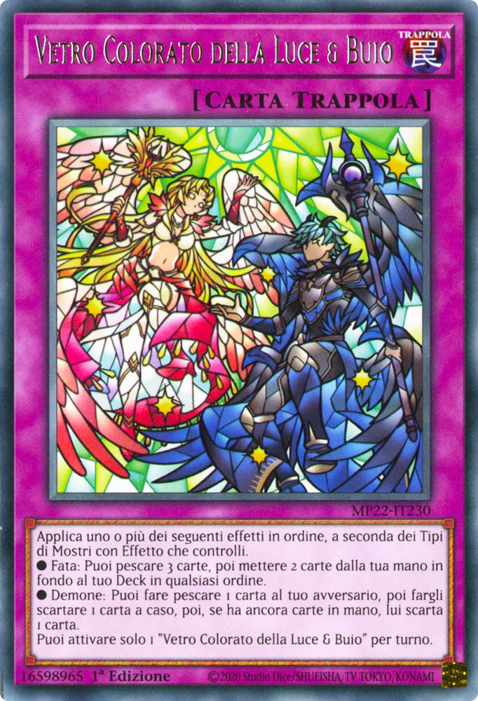 MP22-IT230 Vetro Colorato della Luce & Buio Rara 1a Edizione (IT) -NEAR MINT-