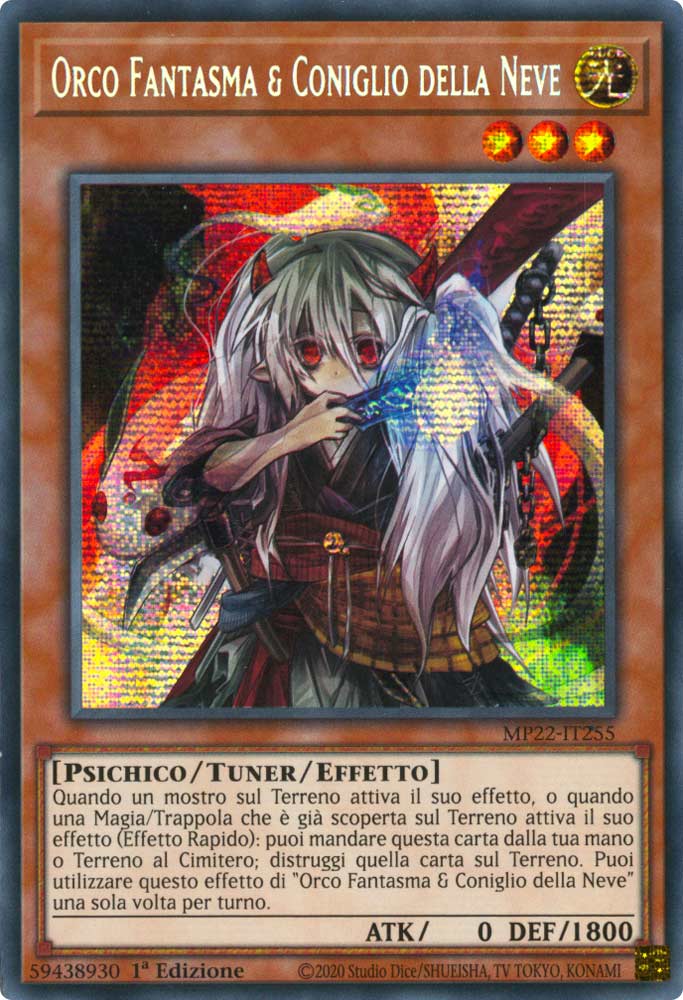 MP22-IT255 Orco Fantasma & Coniglio della Neve Rara Segreta Prismatica 1a Edizione (IT) -NEAR MINT-