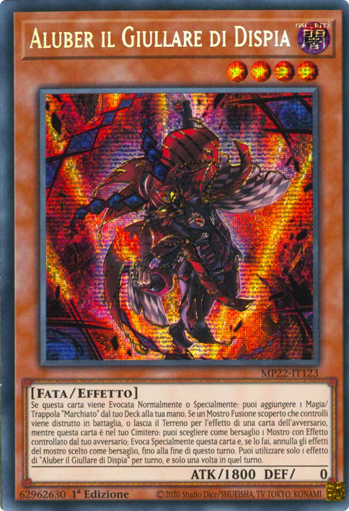 MP22-IT123 Aluber il Giullare di Dispia Rara Segreta Prismatica 1a Edizione (IT) -NEAR MINT-