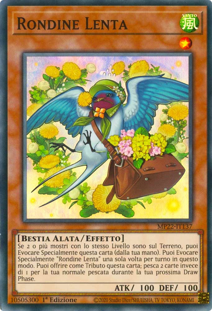 MP22-IT137 Rondine Lenta Super Rara 1a Edizione (IT) -NEAR MINT-