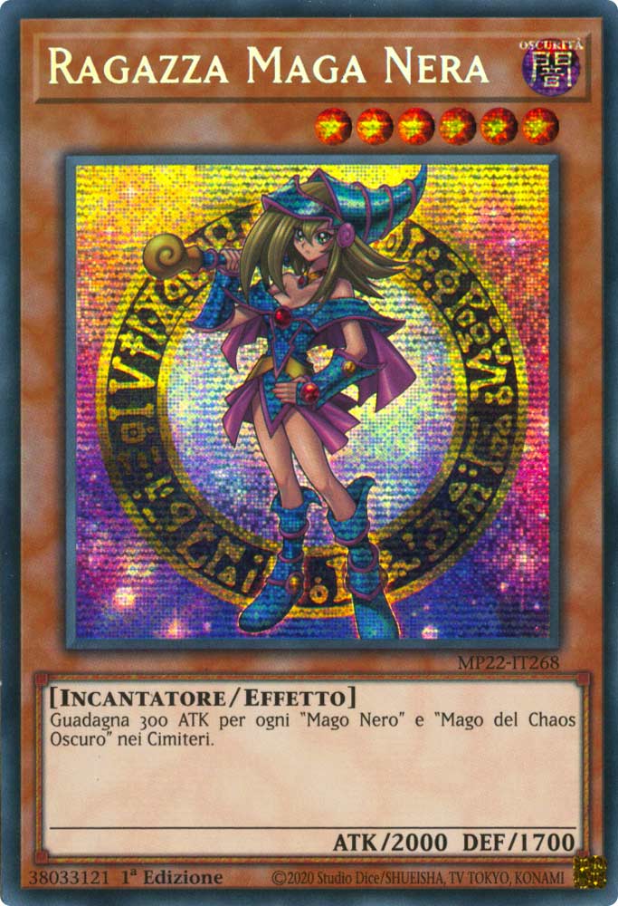 MP22-IT268 Ragazza Maga Nera Rara Segreta Prismatica 1a Edizione (IT) -NEAR MINT-