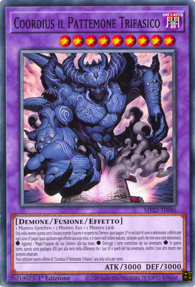 MP22-IT046 Coordius il Pattemone Trifasico Comune 1a Edizione (IT) -NEAR MINT-