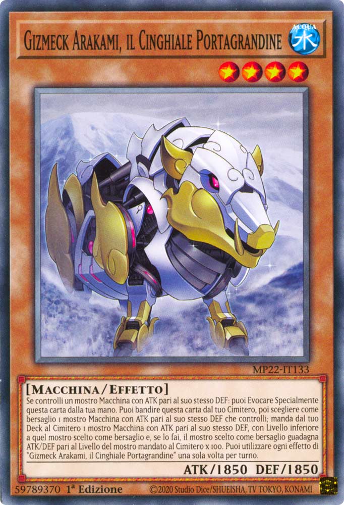 MP22-IT133 Gizmeck Arakami, il Cinghiale Portagrandine Comune 1a Edizione (IT) -NEAR MINT-