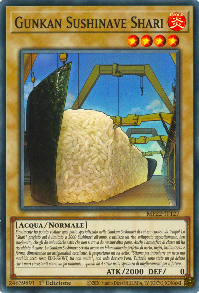 MP22-IT127 Gunkan Sushinave Shari Super Rara 1a Edizione (IT) -NEAR MINT-