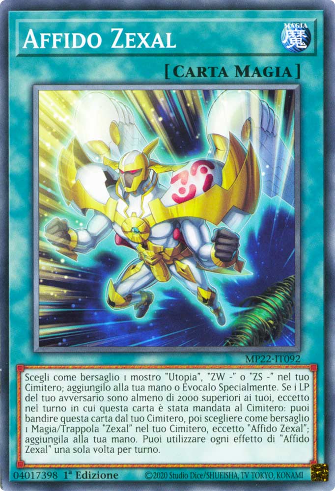 MP22-IT092 Affido Zexal Comune 1a Edizione (IT) -NEAR MINT-