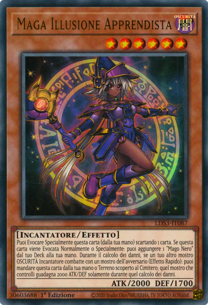 LDS3-IT087 Maga Illusione Apprendista (scritta ORO) Ultra Rara 1a Edizione (IT) -NEAR MINT-