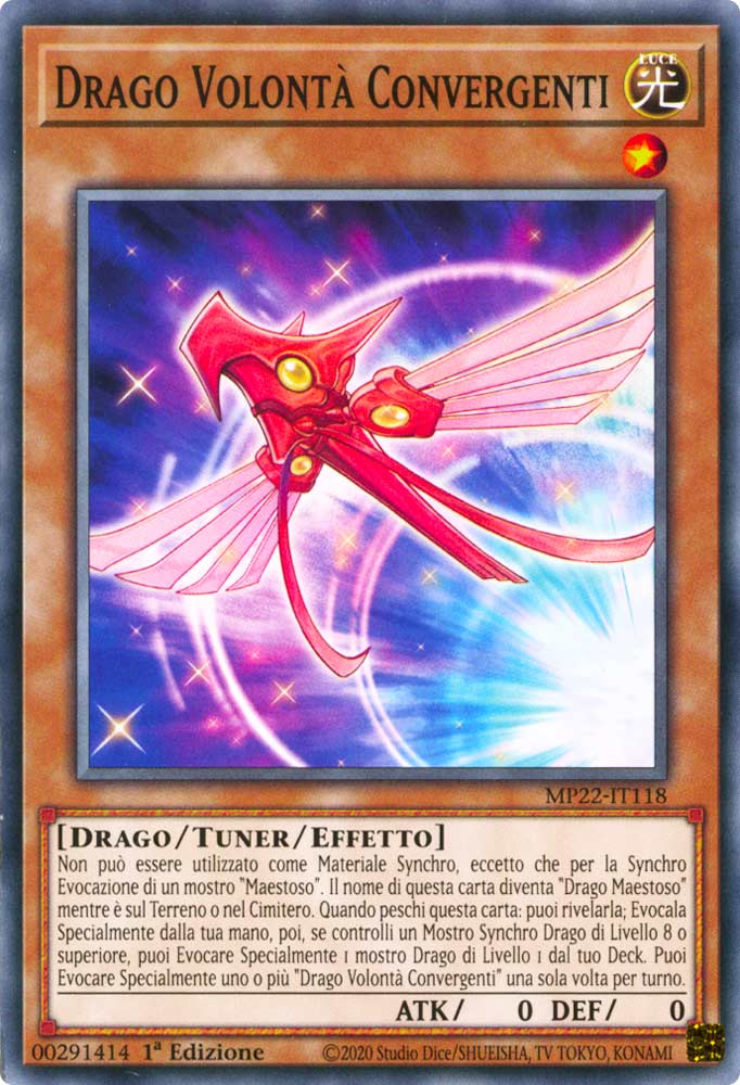 MP22-IT118 Drago Volonta' Convergenti Comune 1a Edizione (IT) -NEAR MINT-