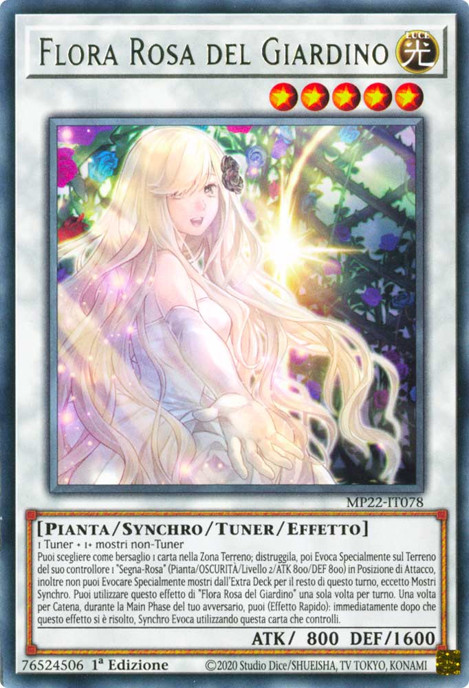 MP22-IT078 Flora Rosa del Giardino Rara 1a Edizione (IT) -NEAR MINT-
