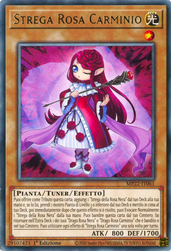 MP22-IT061 Strega Rosa Carminio Rara 1a Edizione (IT) -NEAR MINT-