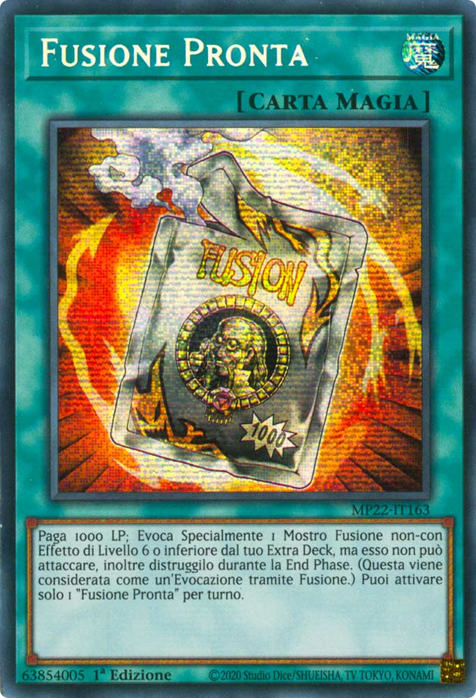 MP22-IT163 Fusione Pronta Rara Segreta Prismatica 1a Edizione (IT) -NEAR MINT-
