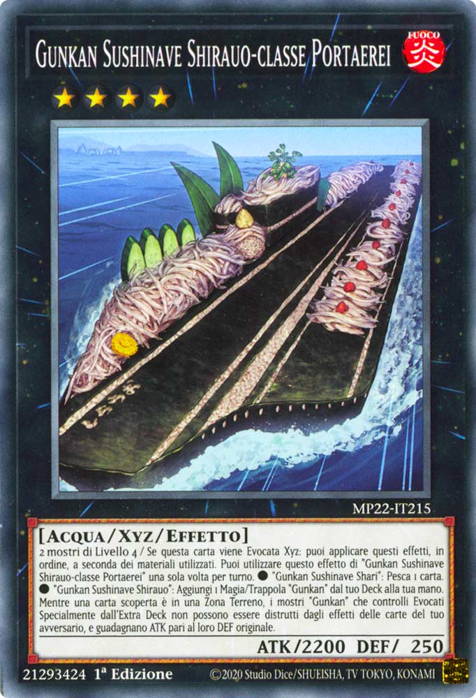 MP22-IT215 Gunkan Sushinave Shirauo-classe Portaerei Comune 1a Edizione (IT) -NEAR MINT-