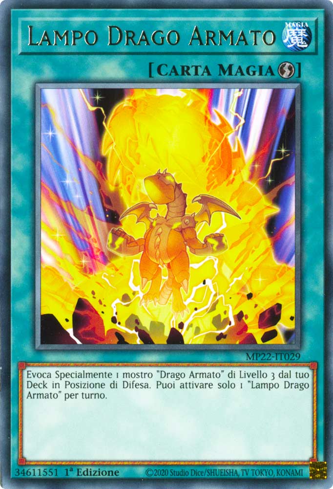 MP22-IT029 Lampo Drago Armato Rara 1a Edizione (IT) -NEAR MINT-