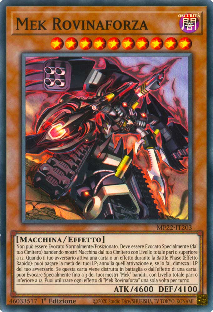 MP22-IT203 Mek Rovinaforza Super Rara 1a Edizione (IT) -NEAR MINT-
