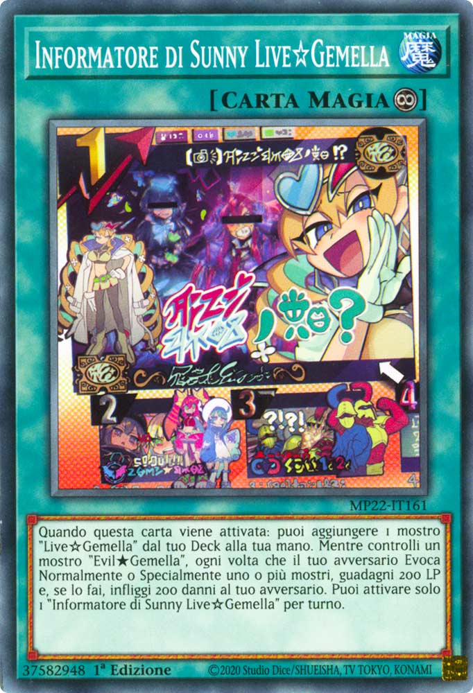 MP22-IT161 Informatore di Sunny LiveGemella Comune 1a Edizione (IT) -NEAR MINT-