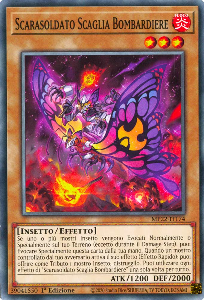 MP22-IT174 Scarasoldato Scaglia Bombardiere Comune 1a Edizione (IT) -NEAR MINT-