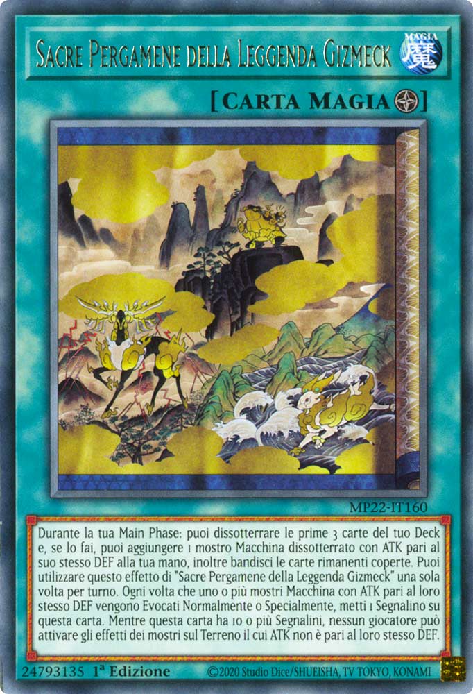 MP22-IT160 Sacre Pergamene della Leggenda Gizmeck Rara 1a Edizione (IT) -NEAR MINT-