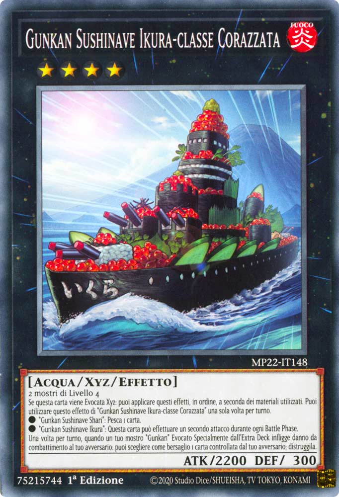 MP22-IT148 Gunkan Sushinave Ikura-classe Corazzata Comune 1a Edizione (IT) -NEAR MINT-
