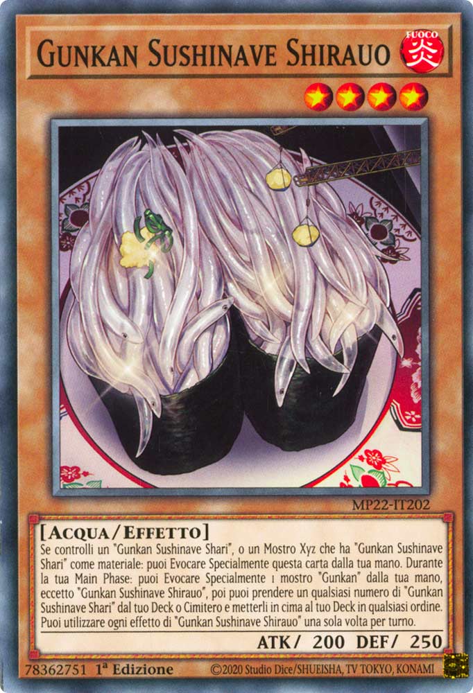 MP22-IT202 Gunkan Sushinave Shirauo Comune 1a Edizione (IT) -NEAR MINT-